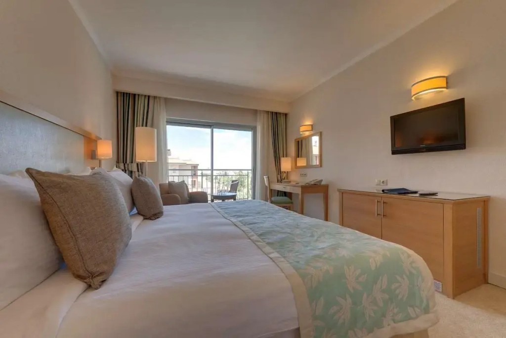 Premium Double room with balcony and with pool view (full double bed)