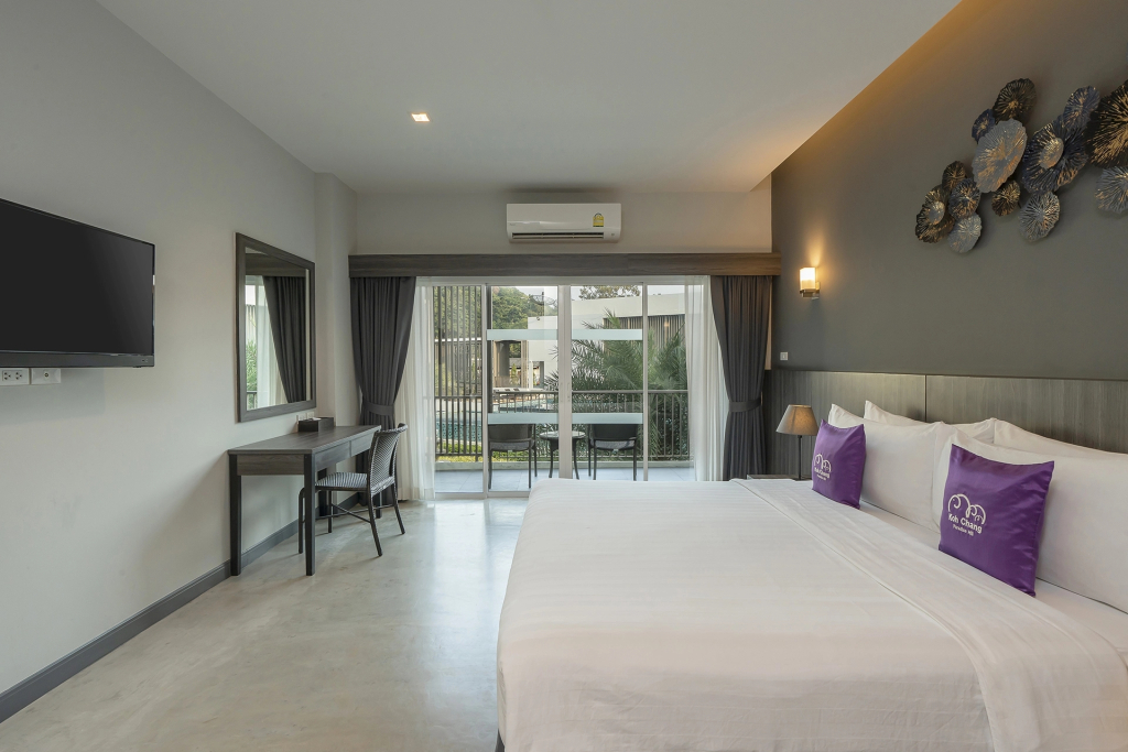 Двухместный номер Deluxe с видом на бассейн 2 отдельные кровати в Koh Chang Paradise Hill