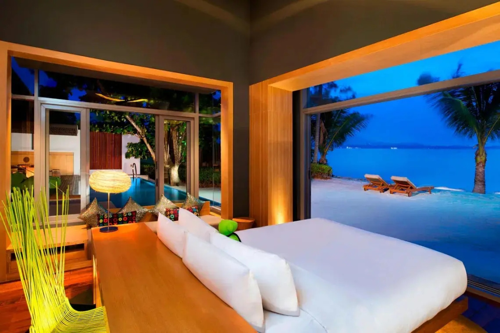 1 Bedroom Escape Beachfront Double Private Pool Villa with ocean view (full double bed)