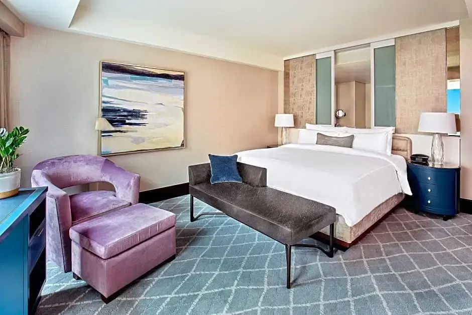 Mobility Accessible Double Suite full double bed