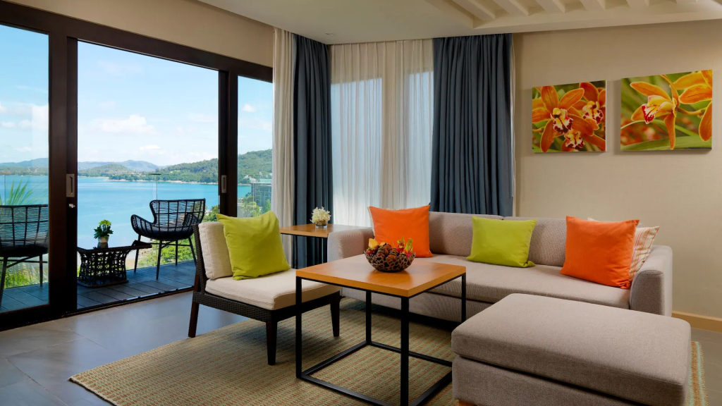 Двухместный люкс Hilltop с видом на океан двуспальная кровать в Hyatt Regency Phuket Resort