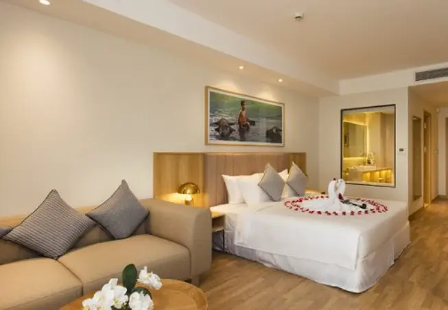 Двухместный номер Nagar с видом на океан двуспальная кровать в Nagar Hotel Nha Trang