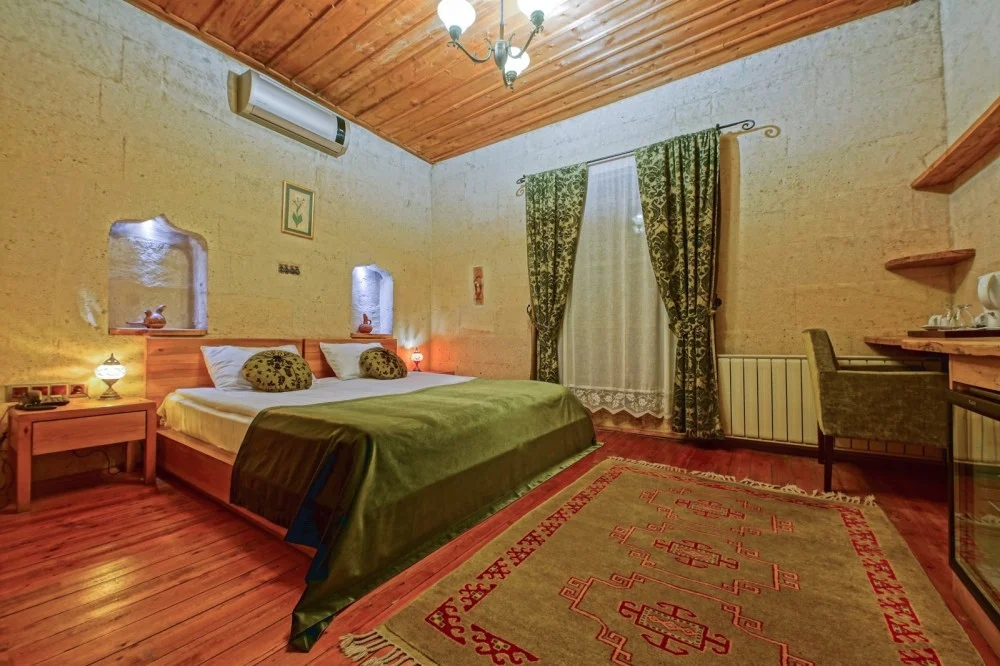 Двухместный люкс Улучшенный с террасой и джакузи двуспальная кровать в La Casa Cave