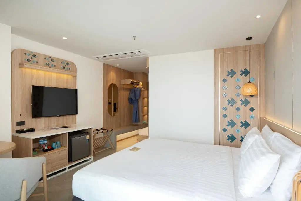 Двухместный номер Deluxe с видом на море 2 отдельные кровати в Jomtien Thani Hotel