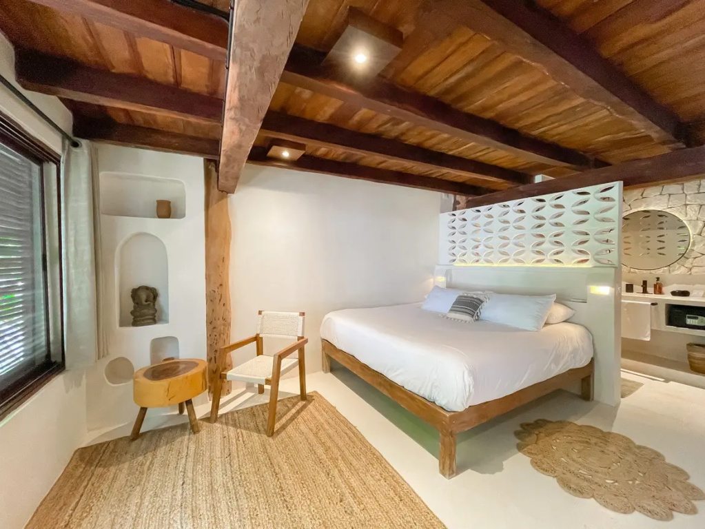 Double room with garden view full double bed