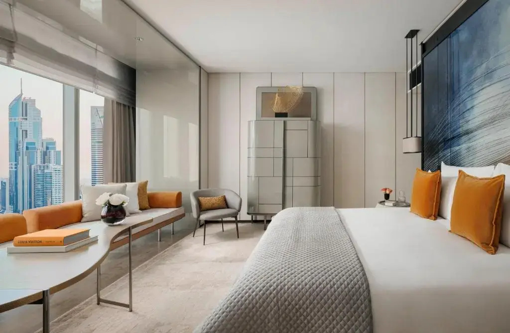 Za'abeel Double room with Burj Khalifa view (full double bed)