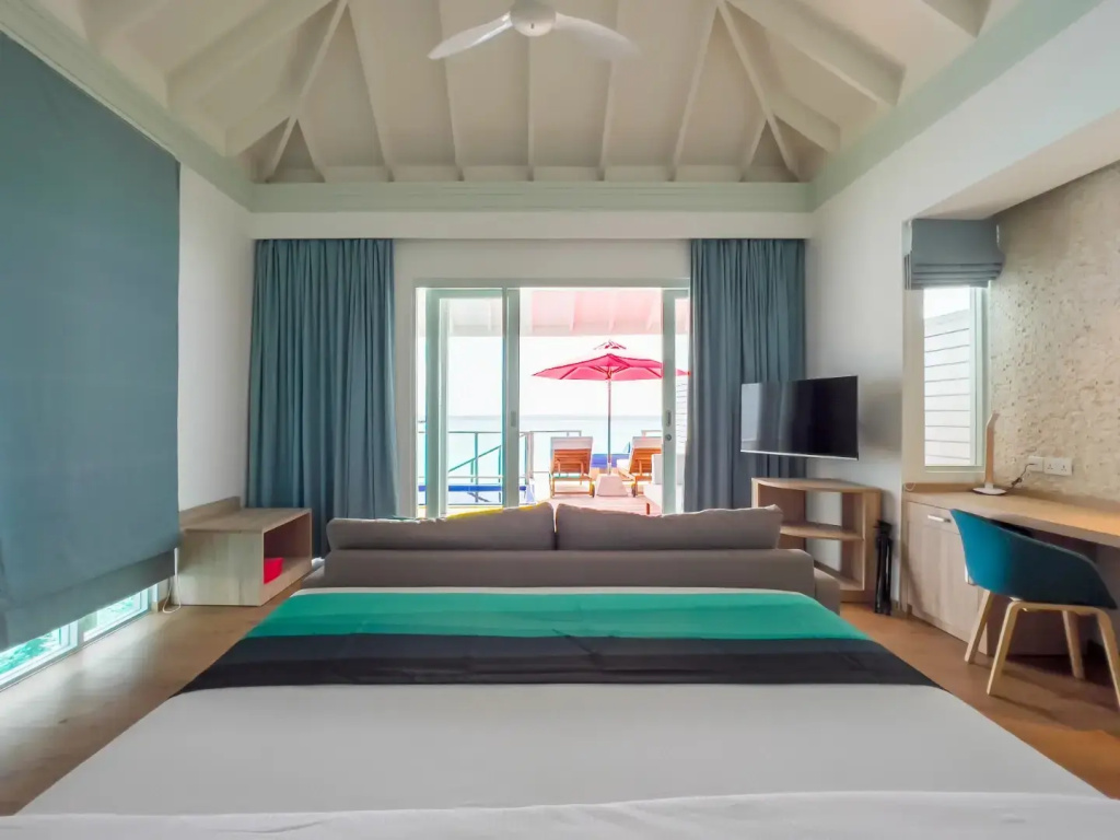 Water with Slide Double Pool Villa (full double bed)
