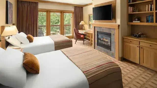 Inn room with golf view