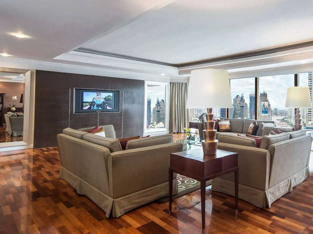 Двухместный люкс Presidential двуспальная кровать в Pullman Bangkok Hotel G