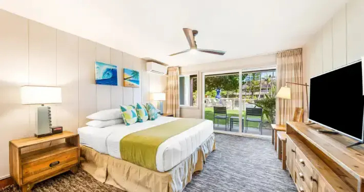Room with partial ocean view