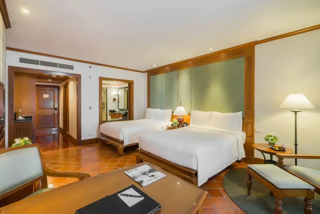 Double room with balcony and with garden view (twin beds)