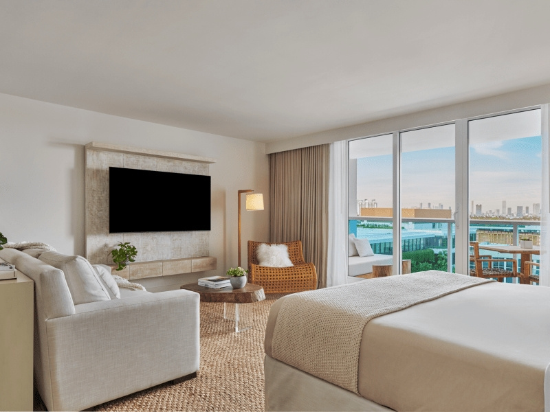 Double Studio Suite with balcony and with city view (full double bed)