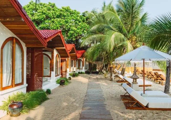 Двухместный люкс Beachfront двуспальная кровать в Zazen Boutique Resort & Spa