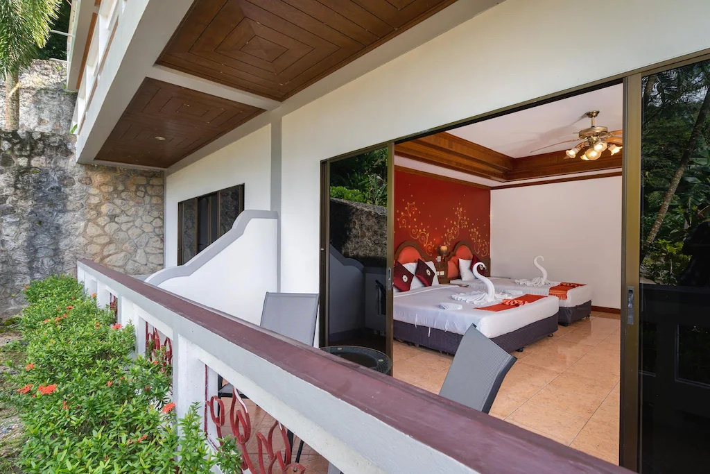 Family room with balcony
