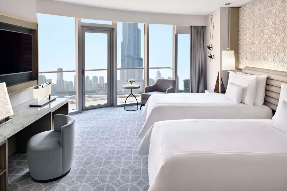 Двухместный номер клубный Premier с видом на город 2 отдельные кровати в Kempinski Central Avenue Dubai