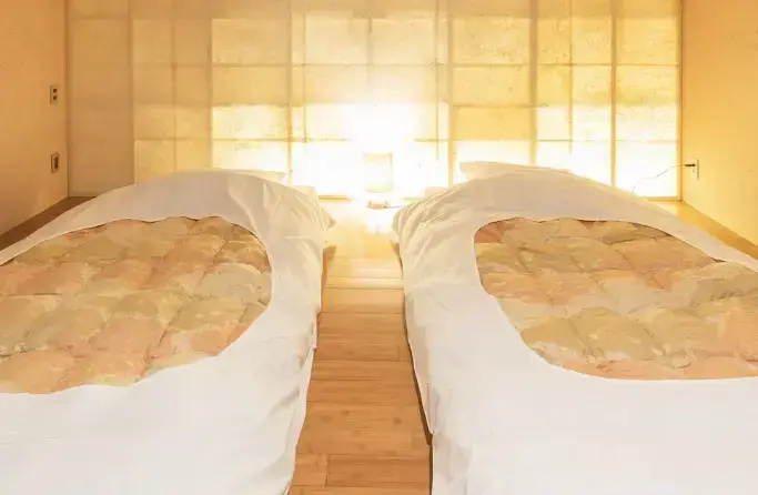 Ai with Open-Air Bath Double Deluxe room with Tatami Area (twin beds)