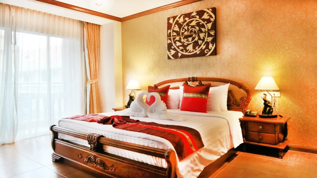 Двухместный люкс двуспальная кровать в Aiyaree Place Hotel