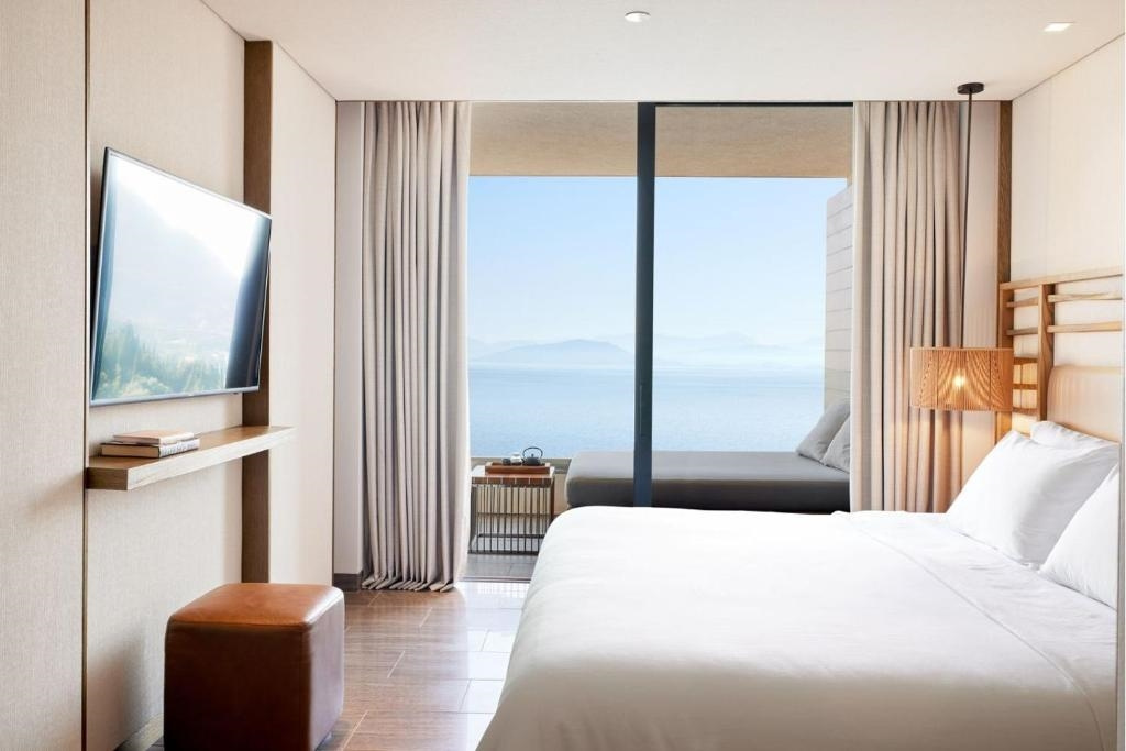 Grand Double room Benitses Bay View (full double bed)