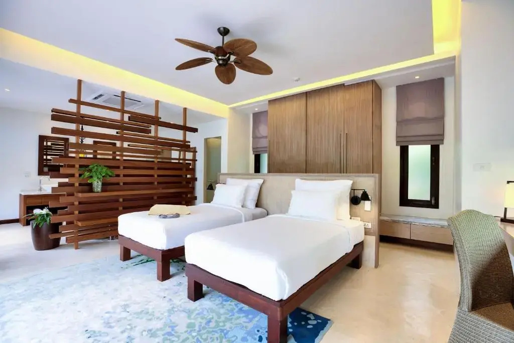 Deluxe Double Pool Villa twin beds