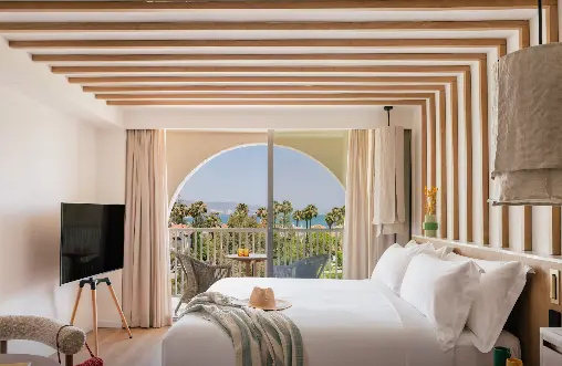 (1)Superior ME+ Double Junior Suite with partial sea view (full double bed) (bed type is subject to availability) at Me Marbella By Melia in Marbella