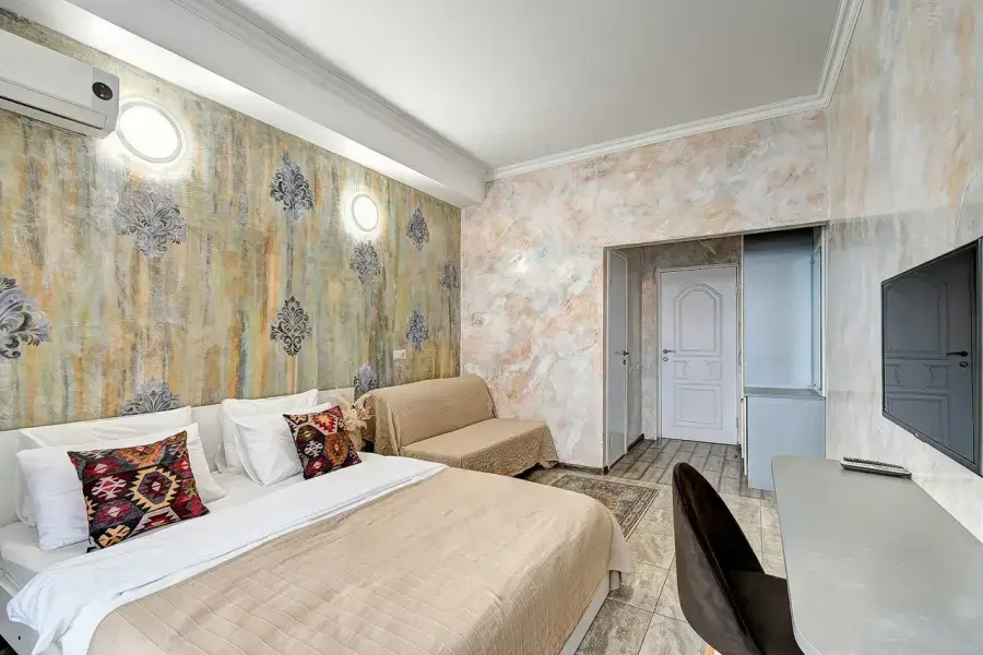 Comfort Quadruple room with balcony and with sea view