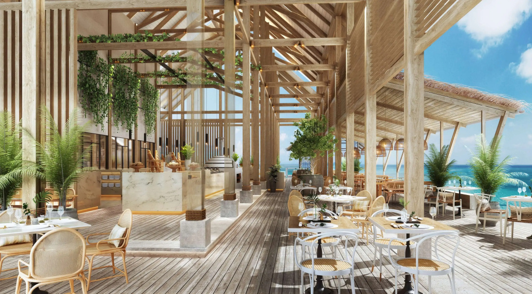 Hilton Maldives Amingiri Resort & Spa — dining