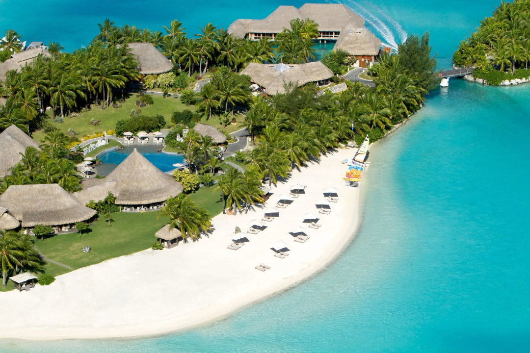The St. Regis Bora Bora Resort — the beach