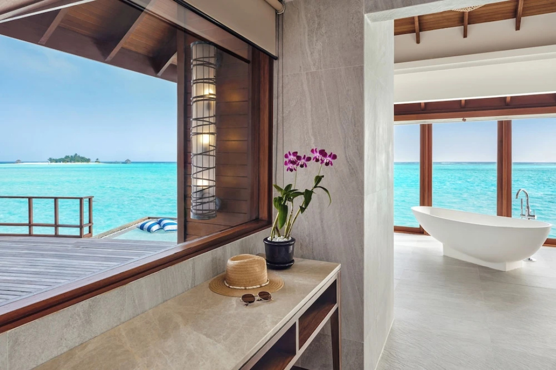 Anantara Dhigu Maldives Resort — a balcony