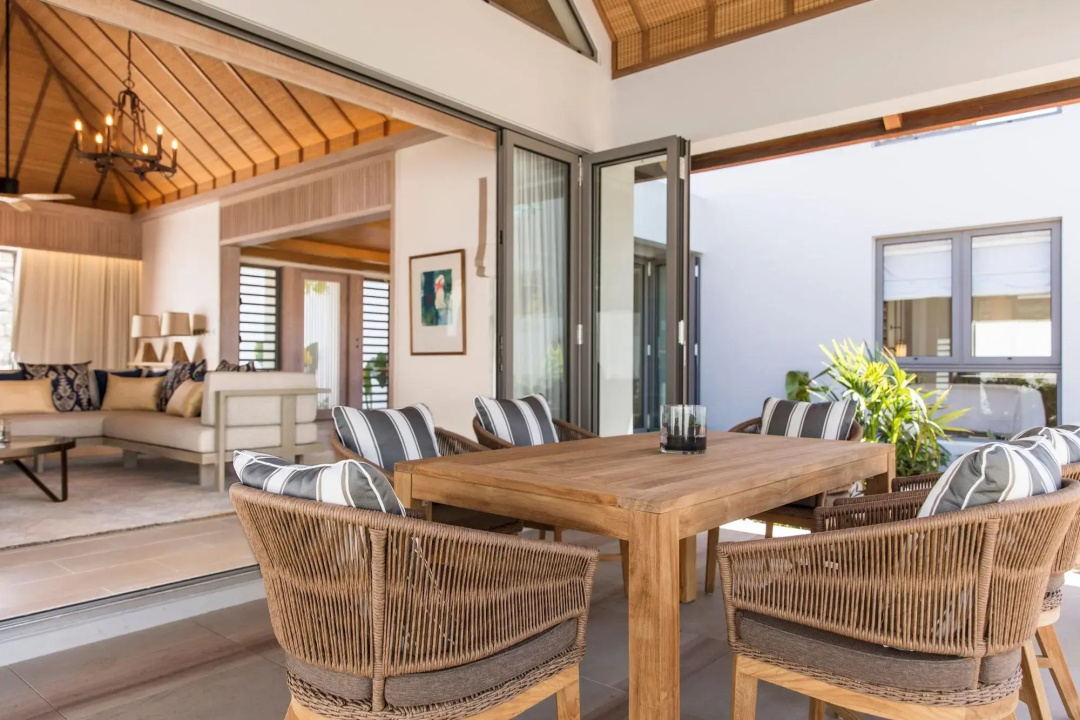 Anantara Iko Mauritius Resort & Villas — a balcony