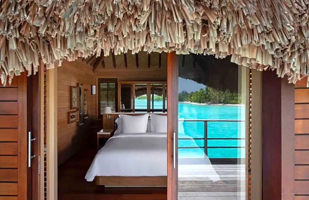 1 Bedroom Overwater Bungalow Suite with mountain view