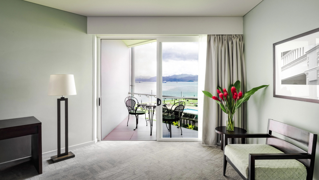 Grand Pacific Hotel Fiji — a balcony