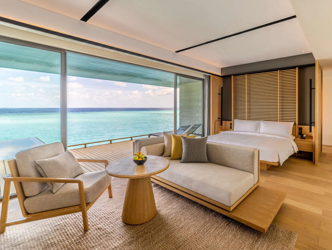 Alila Kothaifaru Maldives — a balcony