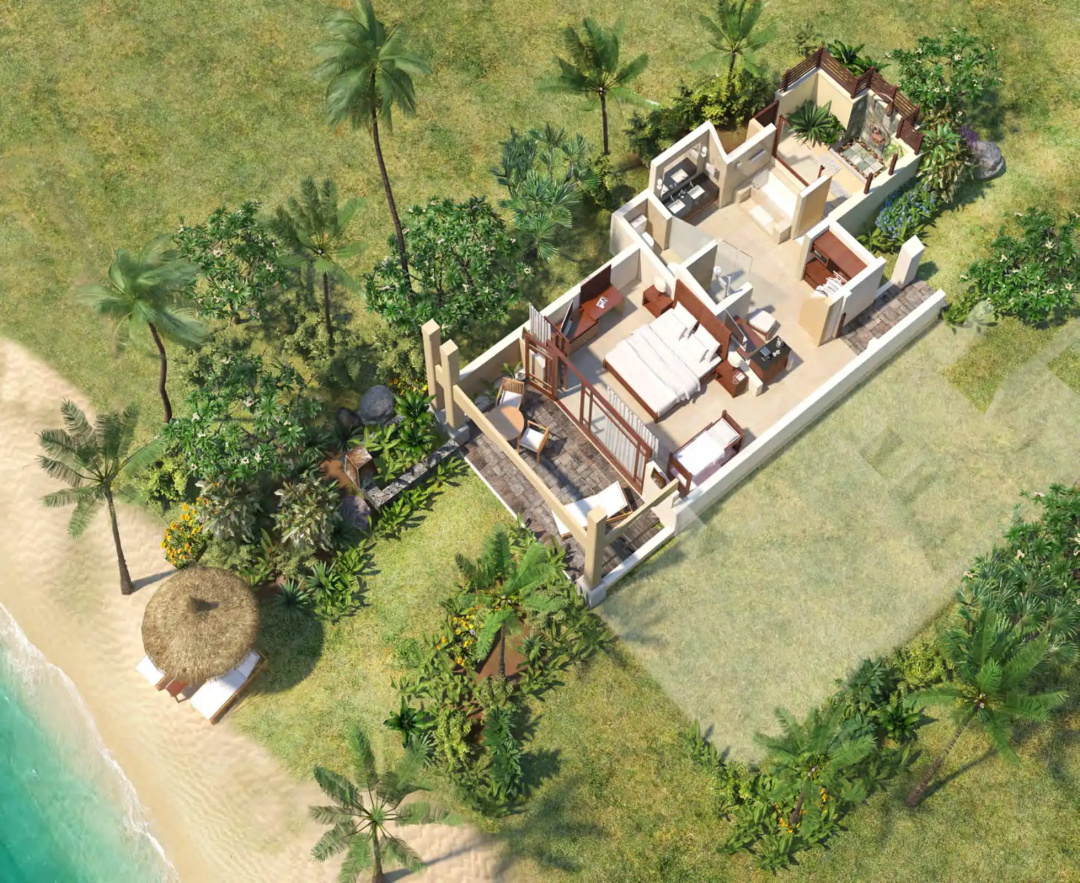 Shanti Maurice Resort & Spa — the beach