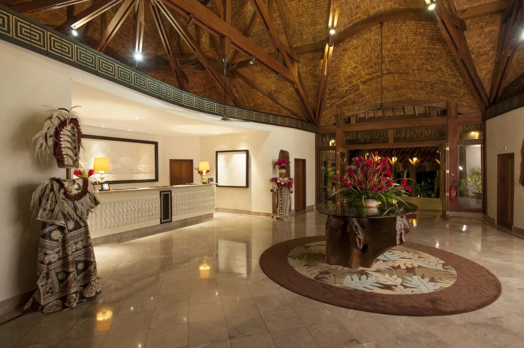 The St. Regis Bora Bora Resort — the lobby