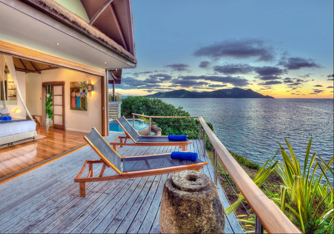 Royal Davui Island Resort — a balcony