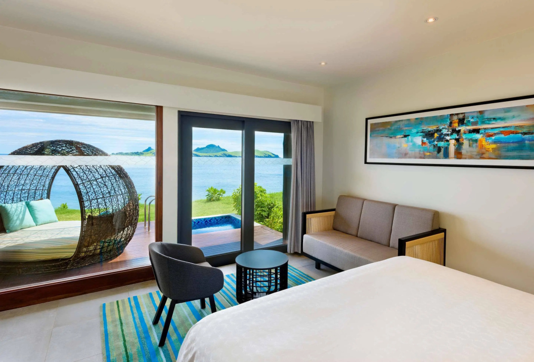 Sheraton Resort & Spa, Tokoriki Island, Fiji — a balcony