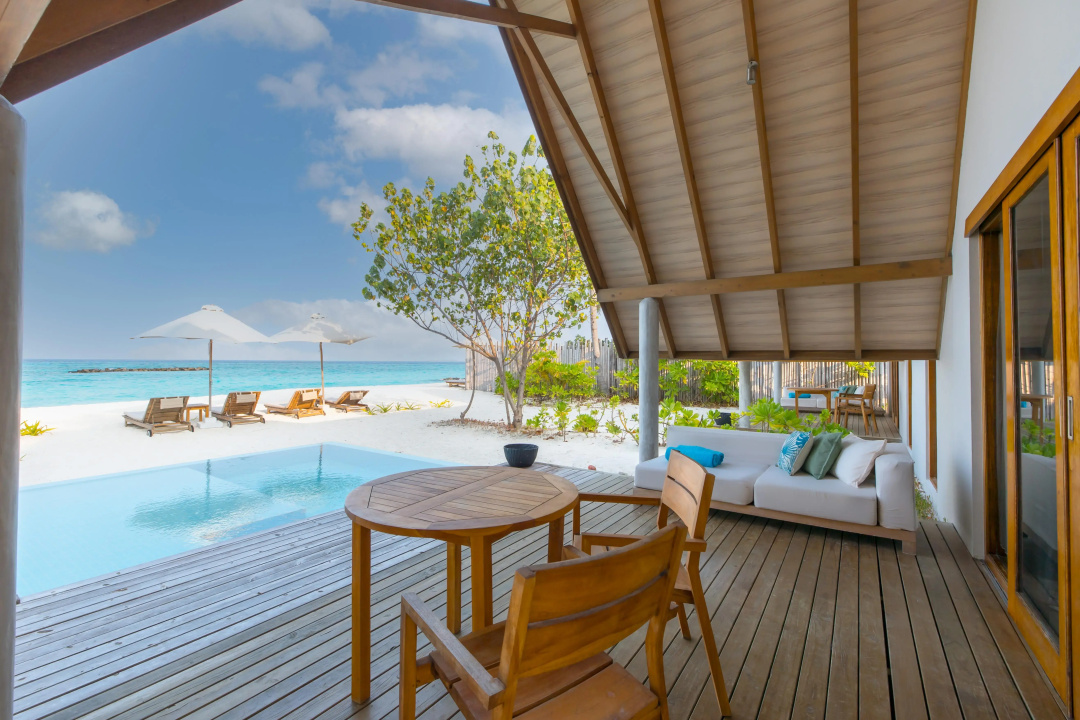 Fushifaru Maldives Resort — a balcony