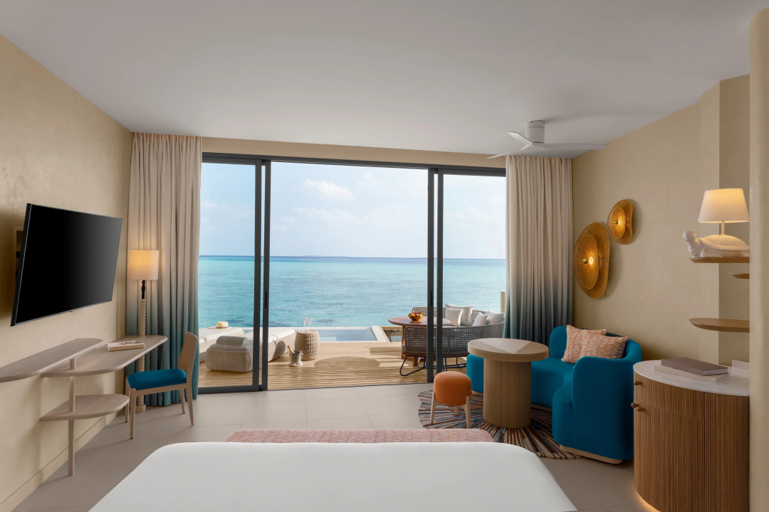 Centara Mirage Lagoon Maldives — a balcony