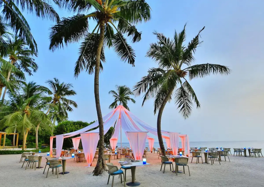 Dusit Thani Maldives Resort — the beach