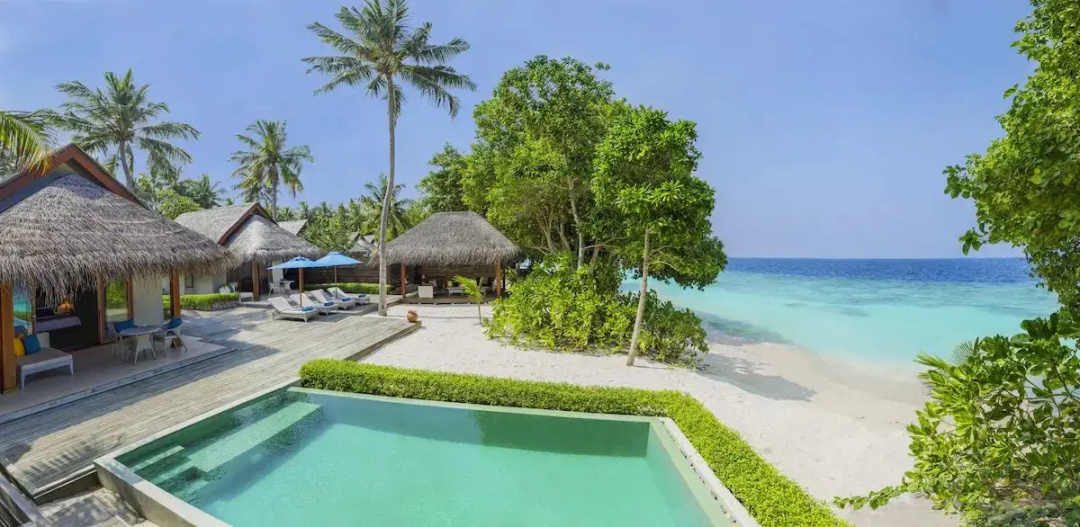 Dusit Thani Maldives Resort — the pool
