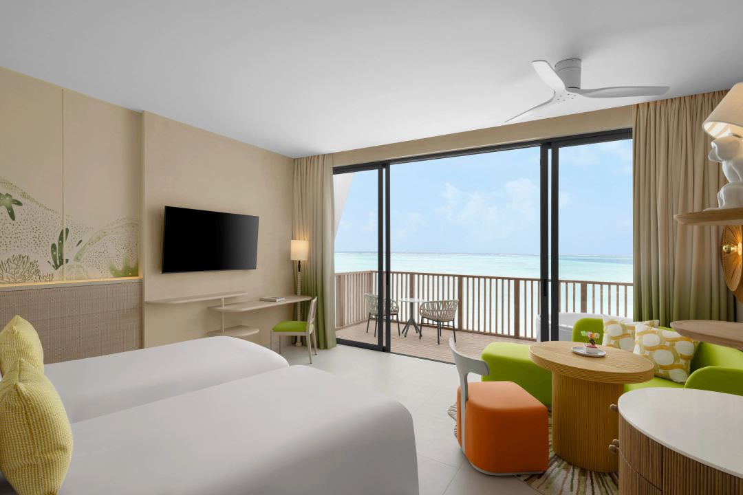 Centara Mirage Lagoon Maldives — a balcony