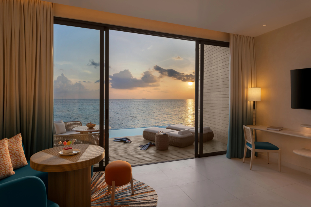 Centara Mirage Lagoon Maldives — a balcony