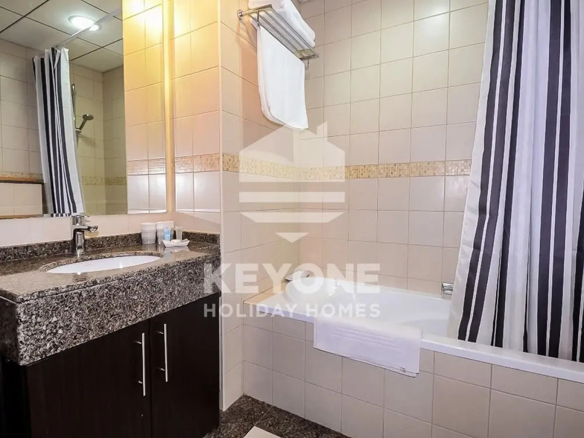 Contemporary One Bedroom with Full Marina View