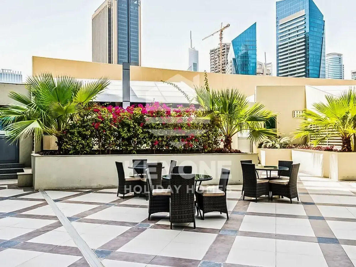 Contemporary One Bedroom with Full Marina View