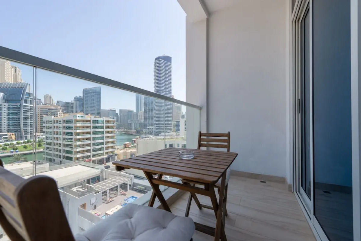 Marco Polo - Studio with Marina View + Huge Balcony in Marina