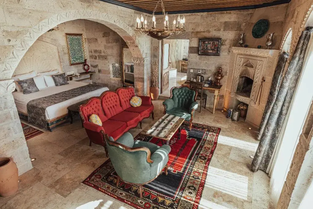 Отель Şah Saray Cave Suites Halal