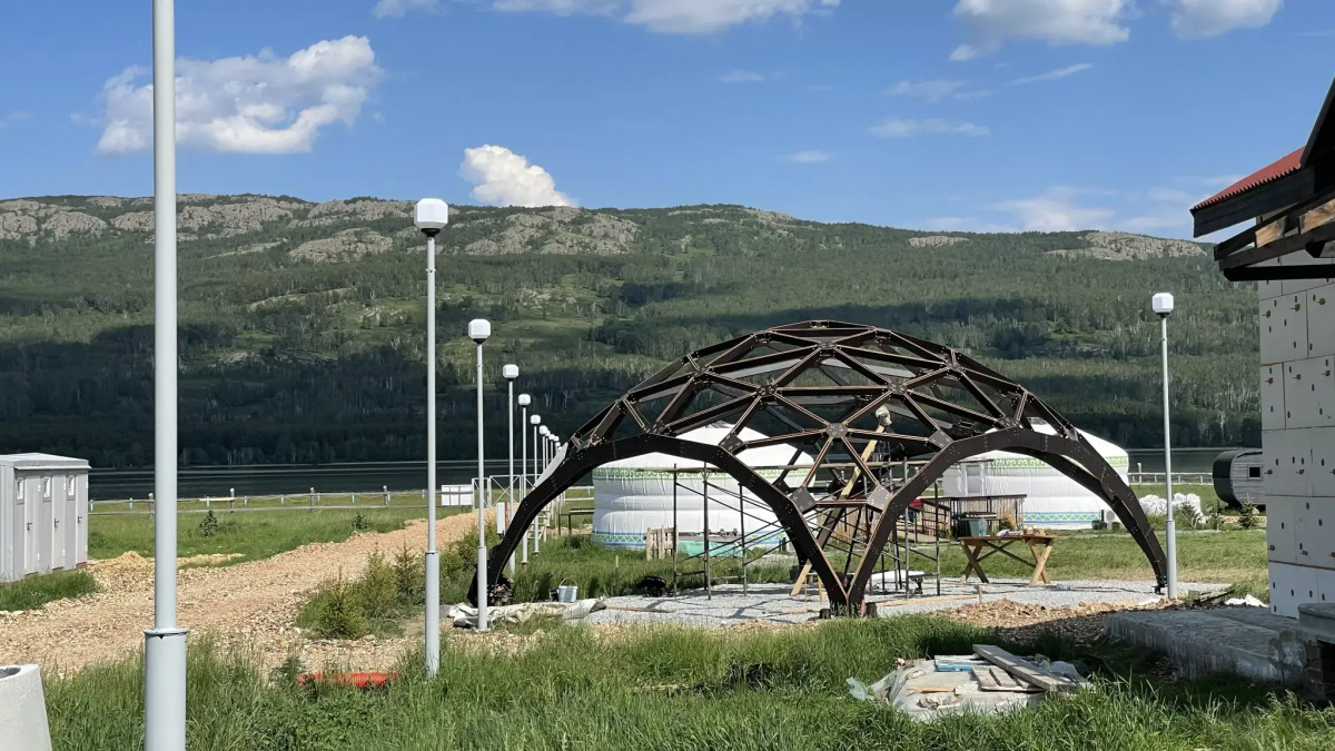 Юмарт озеро Талкас База семейного отдыха