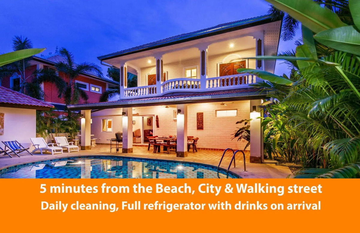 Villa Waree 5 minutes from City and Beach