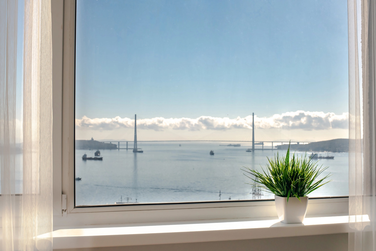 Уютная квартира-студия с шикарным Видом на море и мост