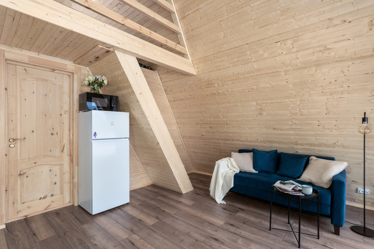 Частный дом A-frame с сауной у Игоры